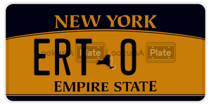 ERTO license plate in New York