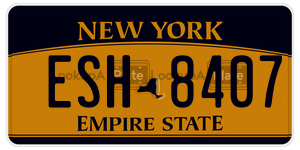 ESH8407  license plate in NY