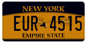 EUR4515  license plate in NY