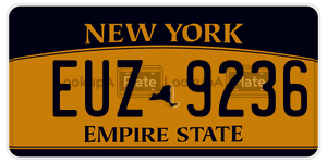 EUZ9236  license plate in NY
