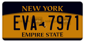 EVA7971 license plate in New York
