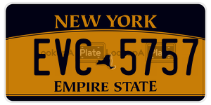 EVC5757 license plate in New York
