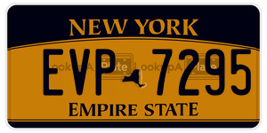 EVP7295  license plate in NY