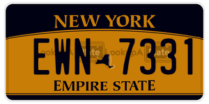 EWN7331 license plate in New York