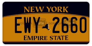 EWY2660  license plate in NY