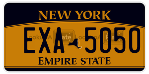 EXA5050  license plate in NY