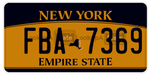 FBA7369  license plate in NY