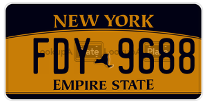 FDY9688  license plate in NY