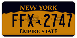 FFX2747 license plate in New York