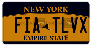 FIATLVX  license plate in NY