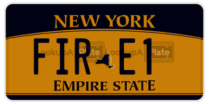 FIRE1 license plate in New York