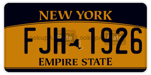 FJH1926  license plate in NY