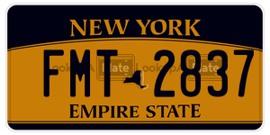 FMT2837 license plate in New York