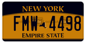 FMW4498  license plate in NY