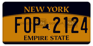 FOP2124  license plate in NY