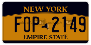 FOP2149  license plate in NY