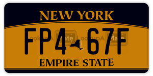 FP467F  license plate in NY