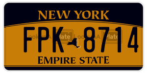 FPK8714  license plate in NY