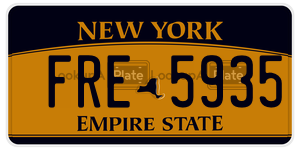 FRE5935  license plate in NY