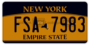 FSA7983  license plate in NY