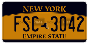 FSC3042  license plate in NY