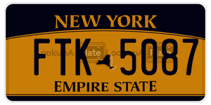 FTK5087  license plate in NY