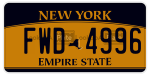 FWD4996  license plate in NY