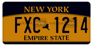 FXC1214  license plate in NY
