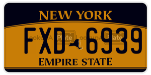 FXD6939  license plate in NY