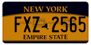 FXZ2565  license plate in NY