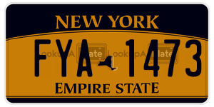 FYA1473  license plate in NY