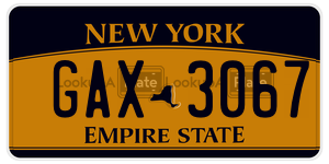 GAX3067 license plate in New York