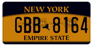 GBB8164  license plate in NY