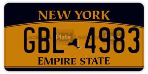 GBL4983  license plate in NY