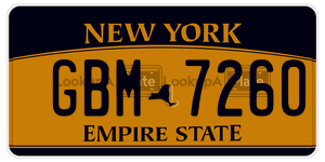 GBM7260  license plate in NY