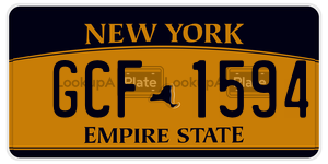 GCF1594  license plate in NY