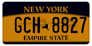 GCH8827  license plate in NY