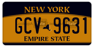 GCV9631  license plate in NY