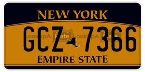 GCZ7366  license plate in NY
