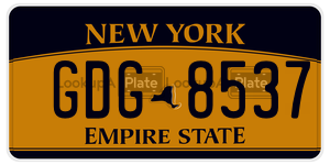 GDG8537  license plate in NY