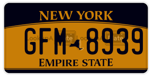 GFM8939  license plate in NY