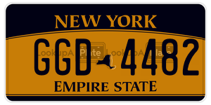 GGD4482  license plate in NY