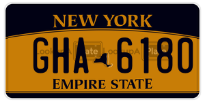 GHA6180  license plate in NY