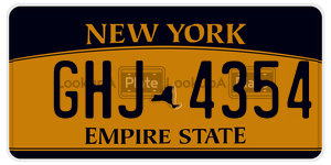GHJ4354  license plate in NY