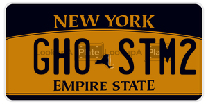 GHOSTM2  license plate in NY