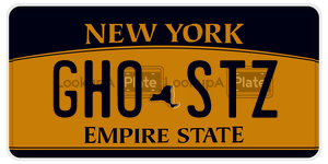 GHOSTZ  license plate in NY