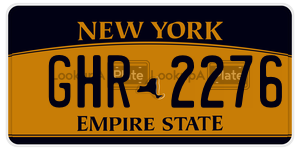GHR2276 license plate in New York