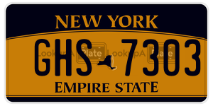 GHS7303  license plate in NY