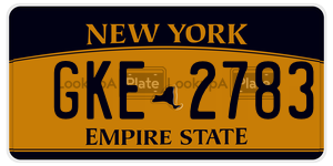 GKE2783  license plate in NY