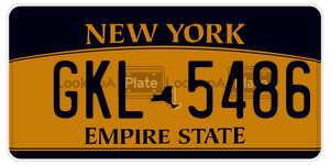 GKL5486  license plate in NY
